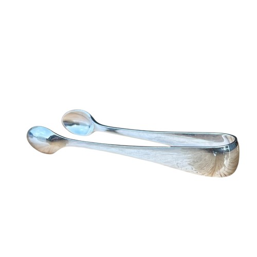 265 - A PAIR OF SHEFFIELD SILVER SUGAR TONGS