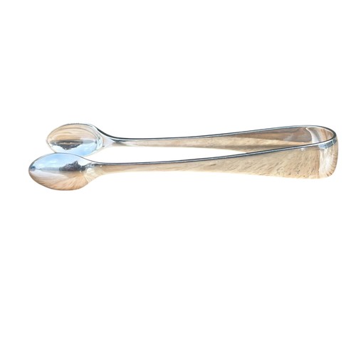 265 - A PAIR OF SHEFFIELD SILVER SUGAR TONGS