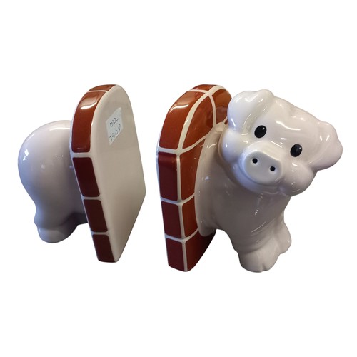 295 - CARLTONWARE PIG BOOKENDS