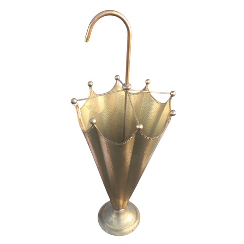 303 - A BRASS UMBRELLA STAND BROLLEY