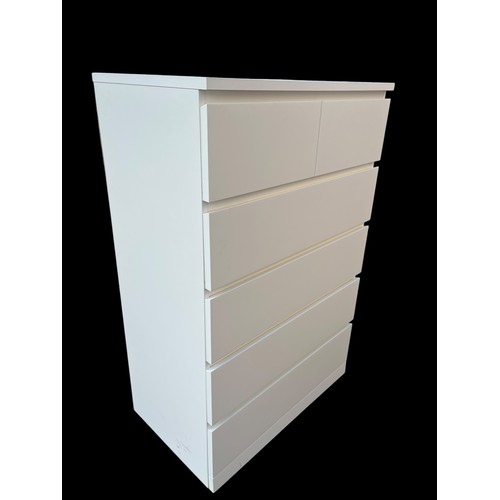 328 - WHITE MULTI CHEST OF DRAWERS