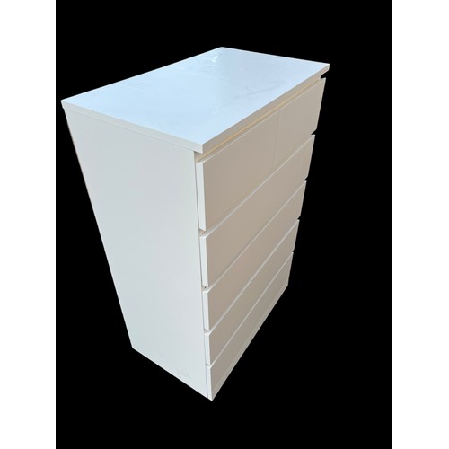 328 - WHITE MULTI CHEST OF DRAWERS