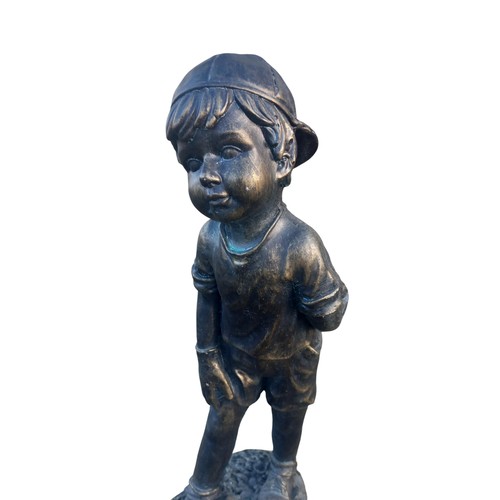 333 - A BRONZED FNINSHED BASEBALL CHILD 15