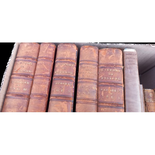 337 - A SET OF BEAUTIFULLY BOUND HISTOTY OF ENGLAND AND BURNS POEMS