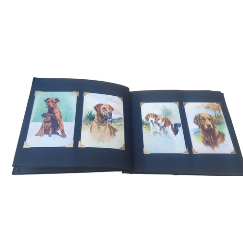 393 - A PHOTO ALBUM WITH PRINTS OF DOGS