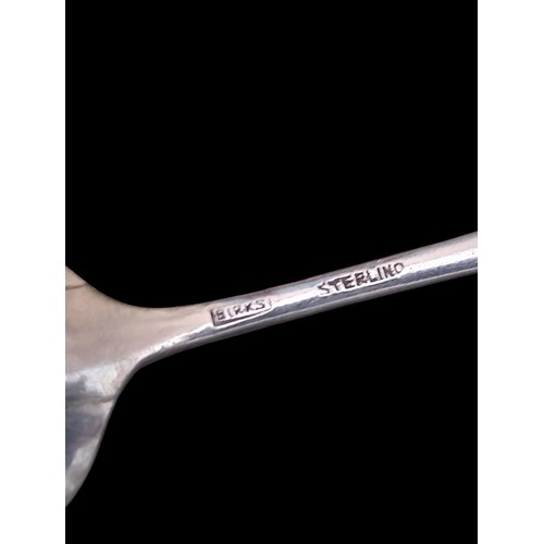 590 - A SET OF 5 SILVER TEASPOONS 100grm