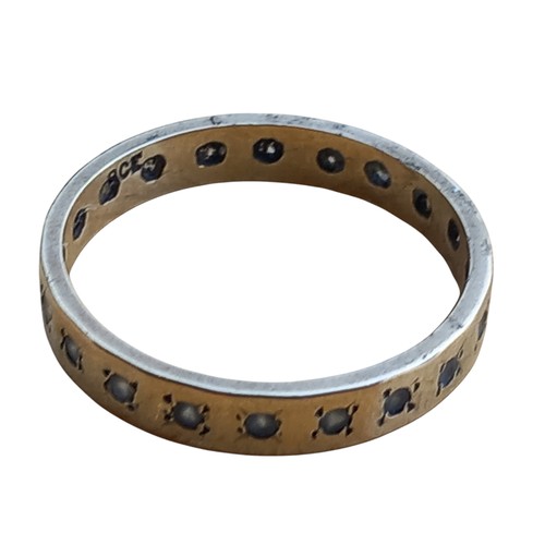 619 - A 9CT GOLD DIAMOND ETERNITY RING