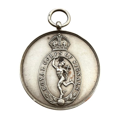 624 - A BIRMINGHAM SILVER ROYAL CORPS OF SIGNALS MEDAL 7st 8lb WINNER STC BOYS CHAMPIONSHIP 1924