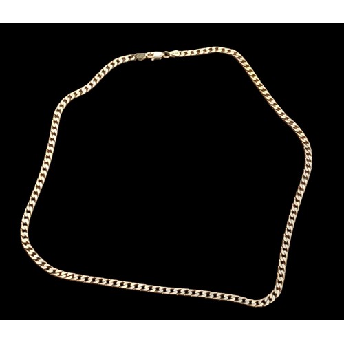 662 - A NEW 9CT GOLD CURB LINK CHAIN 18