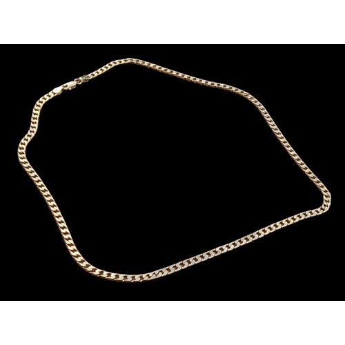 662 - A NEW 9CT GOLD CURB LINK CHAIN 18