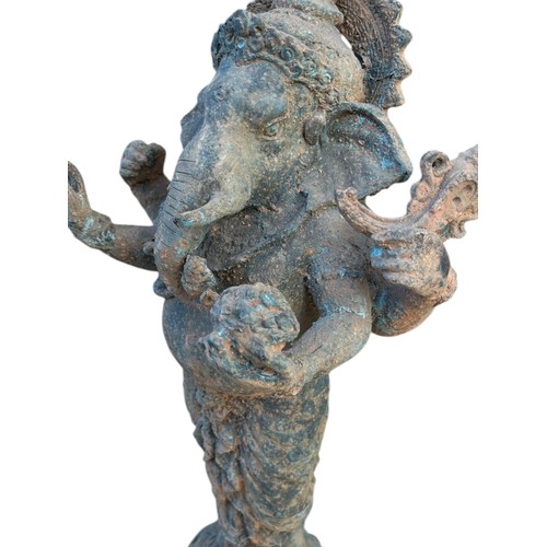 710 - AN ANTIQUE GANESHA STATUE....POSSIBLY BRONZE