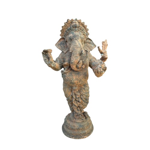 710 - AN ANTIQUE GANESHA STATUE....POSSIBLY BRONZE