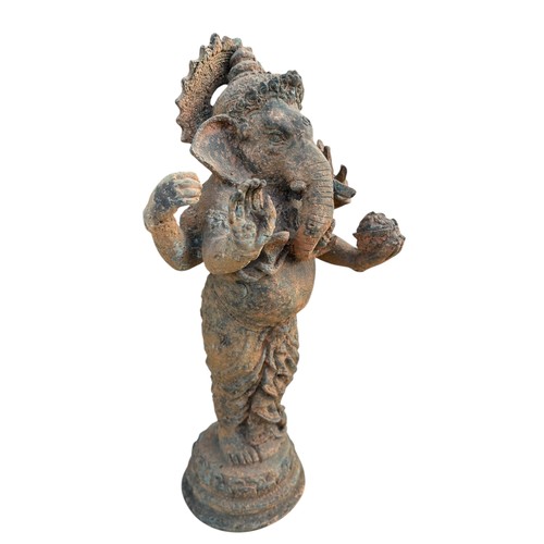 710 - AN ANTIQUE GANESHA STATUE....POSSIBLY BRONZE