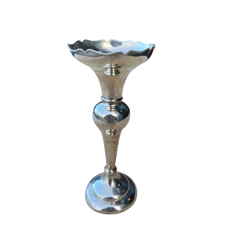 503 - A SILVER SPILL VASE