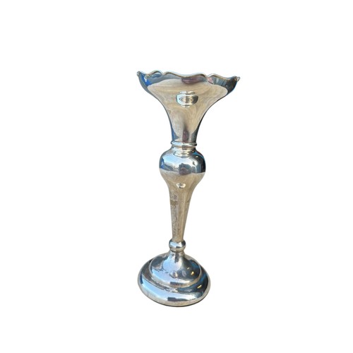 503 - A SILVER SPILL VASE