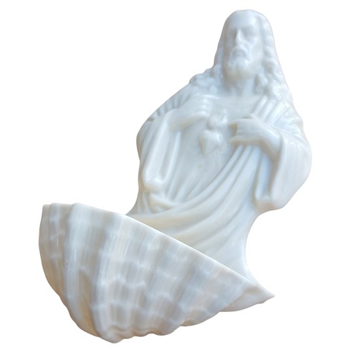 546 - A BELLEEK HOLY WATER FONT