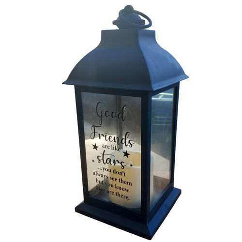 408 - A BATTERY OPERATED CANDLE LANTERN