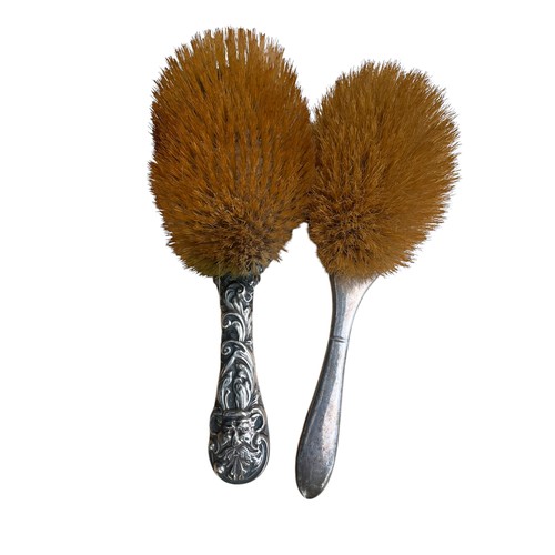 558 - 2 SILVER HAIR BRUSH