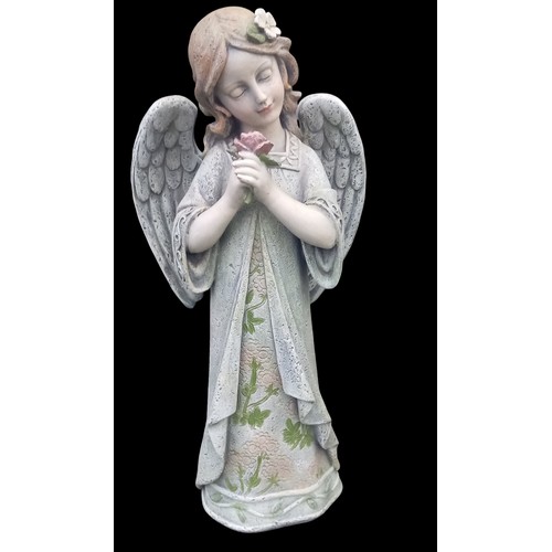 110A - 2 ANGEL FIGURINES APPROX 11