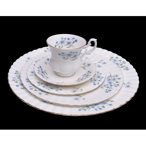 750A - A 45+ SERVICE BLUE ROCK PATTERN BY RICHMOND TO INCLUDE TEAPOT, TUREEN ETC