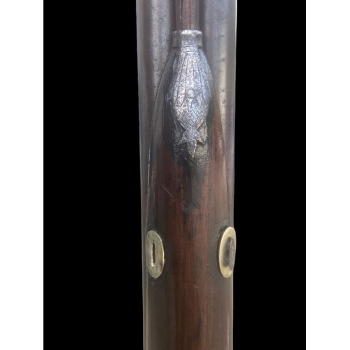 730A - AN EARLY 19CT PERCUSSION DOUBLE BARRELL SHOTGUN BY MANTON OF LONDON