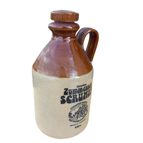 17 - SUMMERSET SCRUMPY STONEWARE FLAGGON