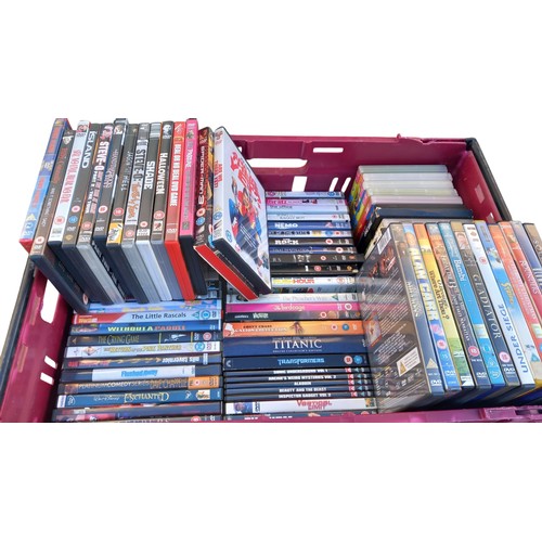 18 - 3 LARGE BOXES OF DVD'S TO INCLUDE VARIOUS BOX SETS