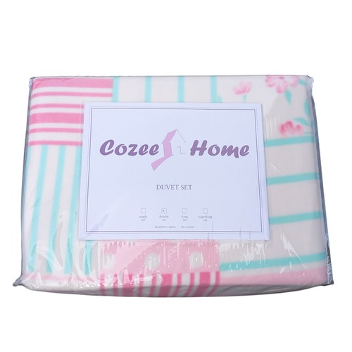 65 - NEW COZEE HOME DOUBLE BED DUVET SET