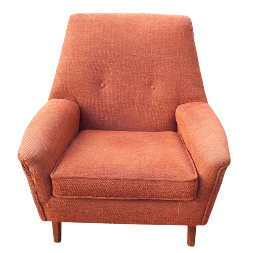 72 - A VINTAGE ARMCHAIR