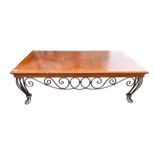 108 - MARQUETRY INLAID COFFEE TABLE