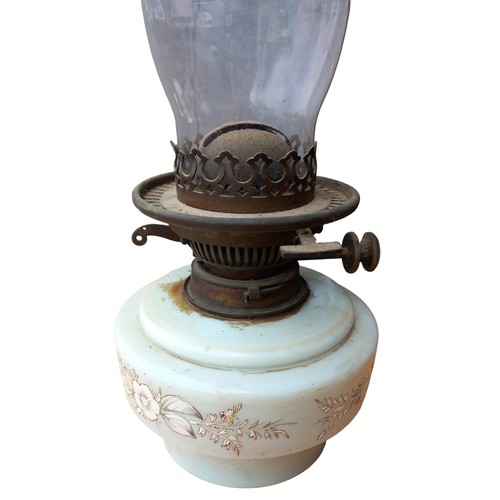 127 - GREEN BRACKET OIL LAMP