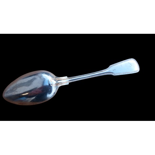 243 - A SILVER TABLE SPOON MARKED 800