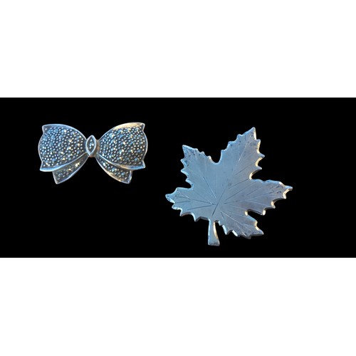 251 - 2 SILVER BROOCH