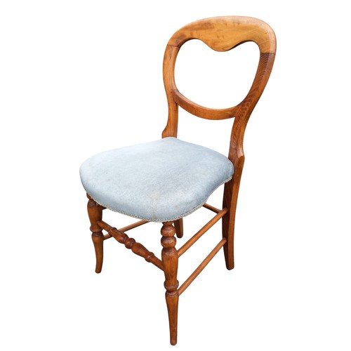 284 - SET OF 6 VICTORIAN BALLOON BACK CHAIRS