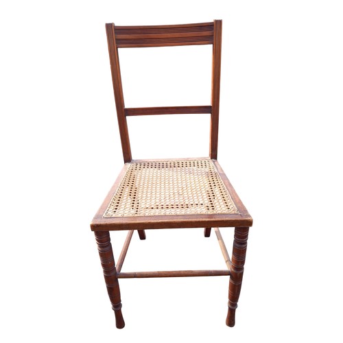 326 - A VICTORIAN MAHOGANY BERGER SEATED CHAIR