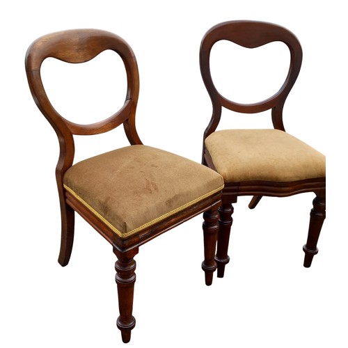 336 - 2 PAIRS OF VICTORIAN CHAIRS