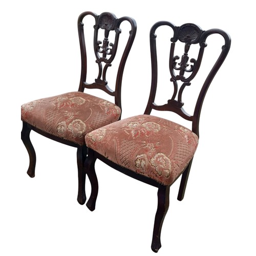 336 - 2 PAIRS OF VICTORIAN CHAIRS