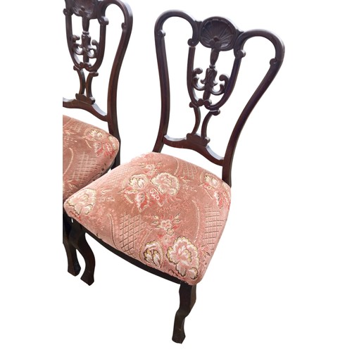 336 - 2 PAIRS OF VICTORIAN CHAIRS