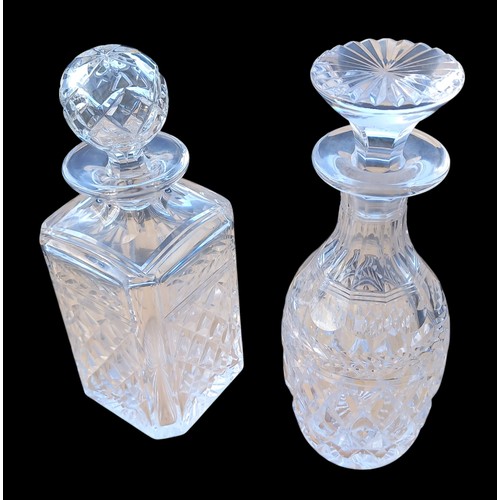 314 - A LOT OF 2 CRYSTAL DECANTER