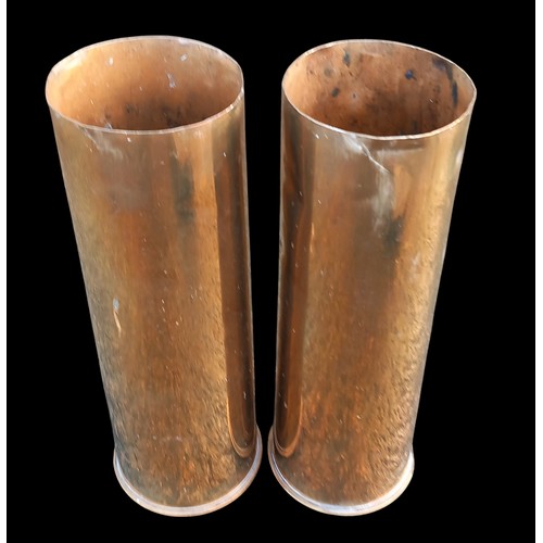 319 - 2 BRASS SHELLS BOTH DATED 1942