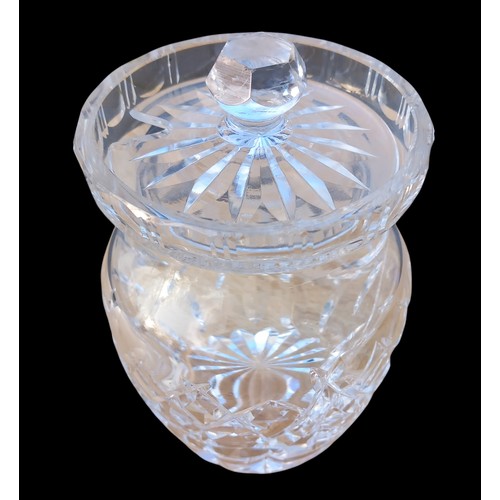 410 - A WATERFORD CRYSTAL POT AND LID 6