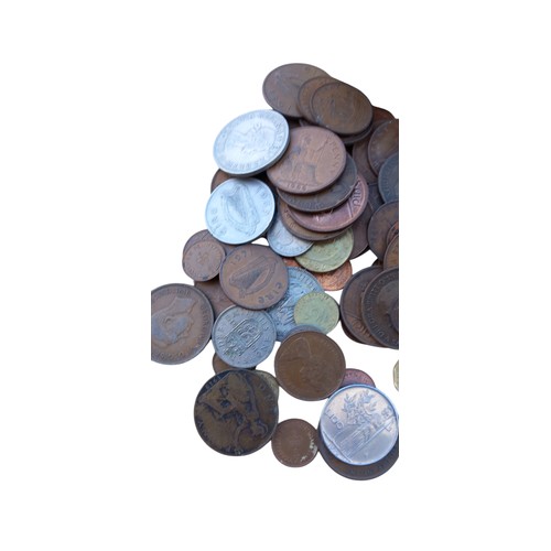 368 - BOX OF OLD COINS