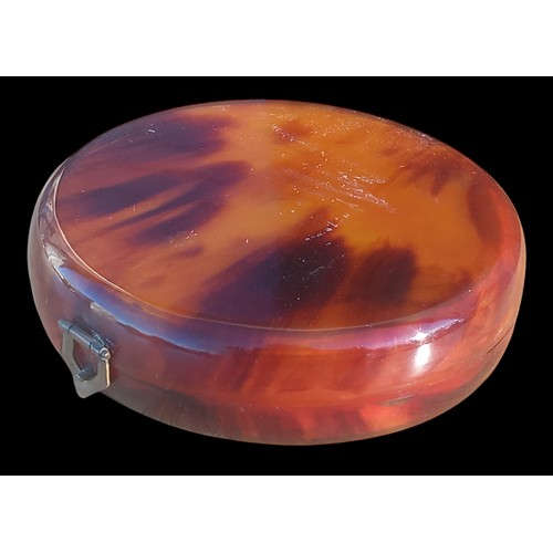 380 - A VINTAGE TORTOISE SHELL COMPACT