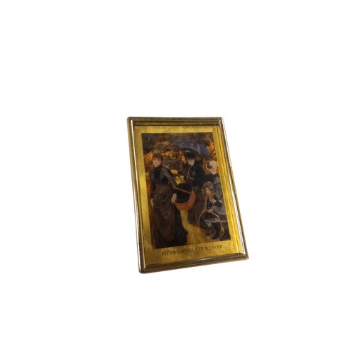 411 - A LIMITED EDITION PIERRE AUGUSTE RENOIR PRINT IN 23K GOLD 7x8