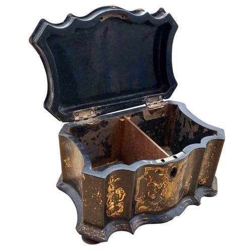 462 - 19th CENTURY INLAID TEA CADDY