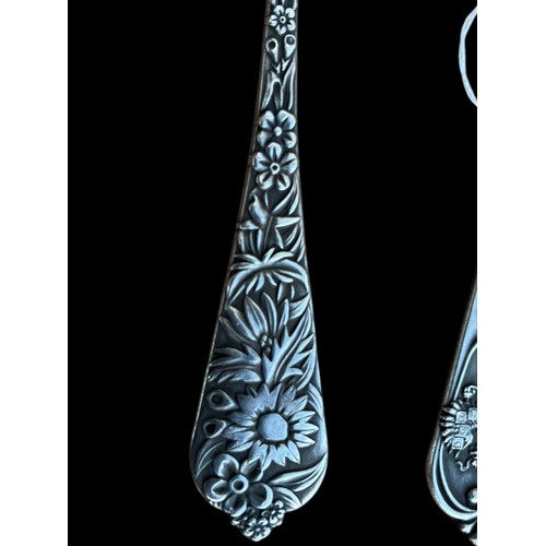 519 - 2 IMPERIAL RUSSIAN SILVER SPOONS