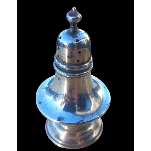 492 - A SILVER PEPPER POT