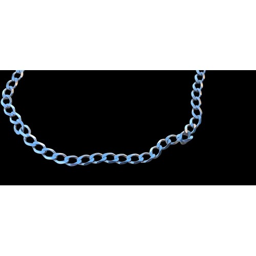 506 - A SILVER FLATLINK CHAIN 19.4grm