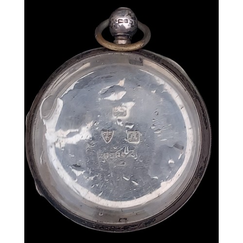 524 - A CHESTER  SILVER  POCKET WATCH CASE