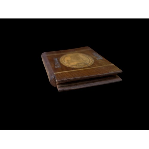 532 - A BEAUTIFUL 19c KILLARNEY WARE CALLING CARD CASE WITH SLIDE TOP  IN EXCELLENT CONDITION 93MMX60MMX10... 